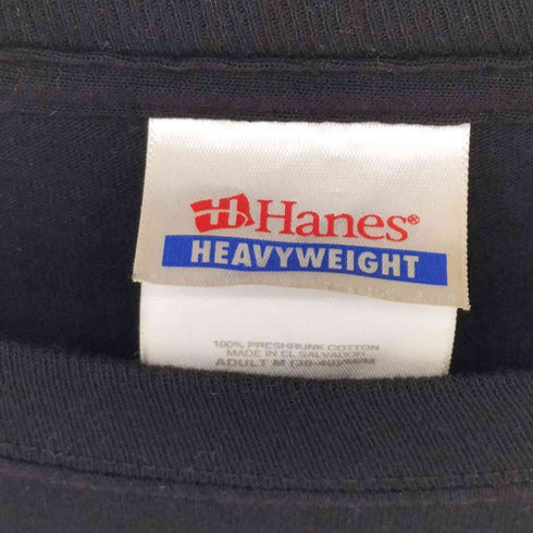 ヘインズ Hanes バンドプリント S/S クルーネック Tシャツ メンズ