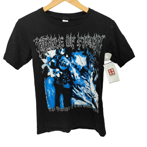 バンドプリント S/S クルーネック Tシャツ メンズ import:XS