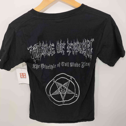 バンドプリント S/S クルーネック Tシャツ メンズ import:XS