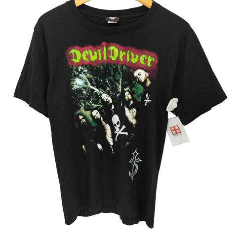 バンドプリント S/S クルーネック Tシャツ メンズ import:XS