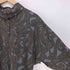 レリアン Leilian 総柄 ペイズリー柄 球ボタン ハイネック ポリ L/S シャツ レディース JPN:9号