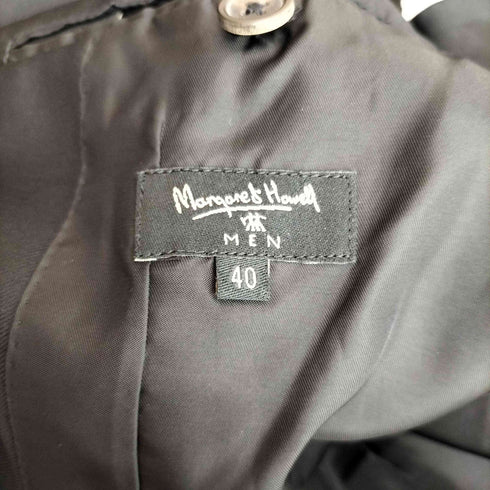 マーガレットハウエル MARGARET HOWELL 00S ウールギャバジン 2タックスラックス セットアップ メンズ 40