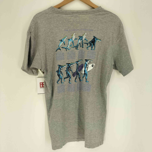 90S MAUIボディ USA製 THE Evorution of Sharkman シングルステッチ 両面プリント S/S Tシャツ メンズ