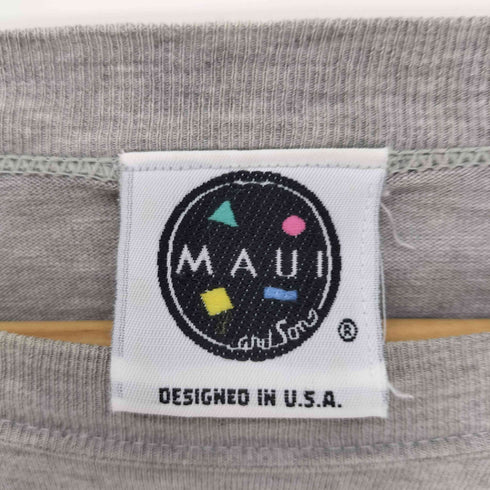 90S MAUIボディ USA製 THE Evorution of Sharkman シングルステッチ 両面プリント S/S Tシャツ メンズ