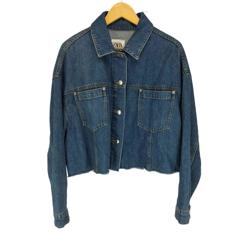 ザラ ZARA クロップドデニムジャケット レディース JPN:L