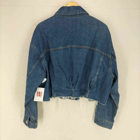 ザラ ZARA クロップドデニムジャケット レディース JPN:L
