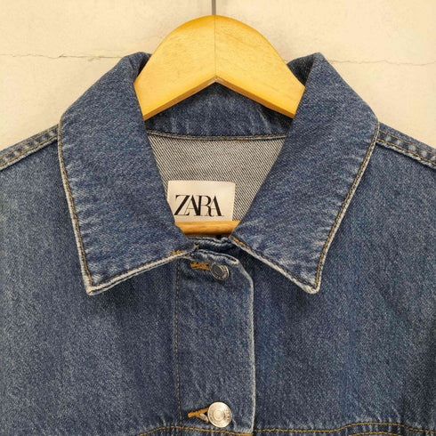 ザラ ZARA クロップドデニムジャケット レディース JPN:L
