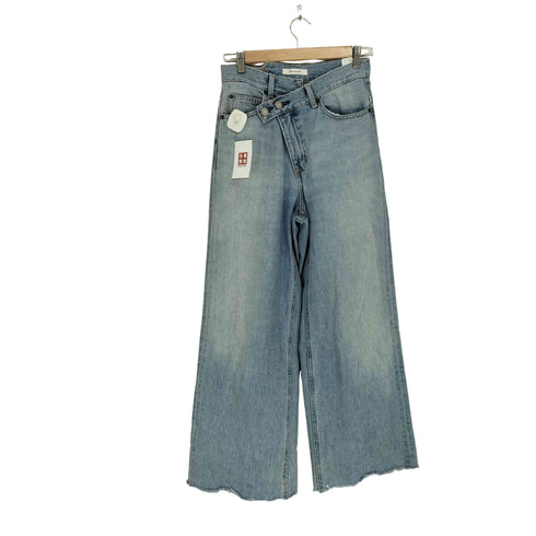 マウジー moussy CROSS WAIST WIDE STRAIGHT レディース JPN:1