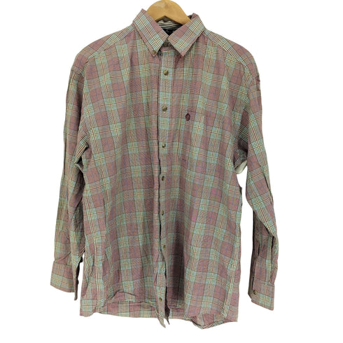 ラングラー Wrangler 00S GEORGE STRAIGHT ワンポイント刺繍 B.D. チェック柄 L/S シャツ メンズ