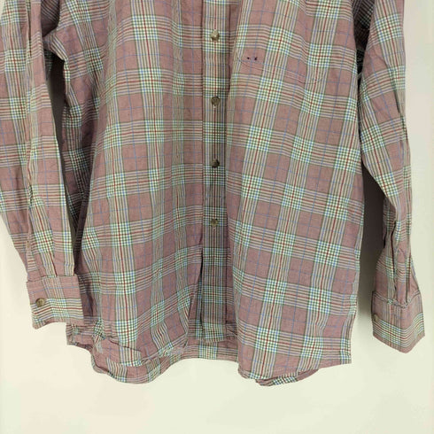 ラングラー Wrangler 00S GEORGE STRAIGHT ワンポイント刺繍 B.D. チェック柄 L/S シャツ メンズ