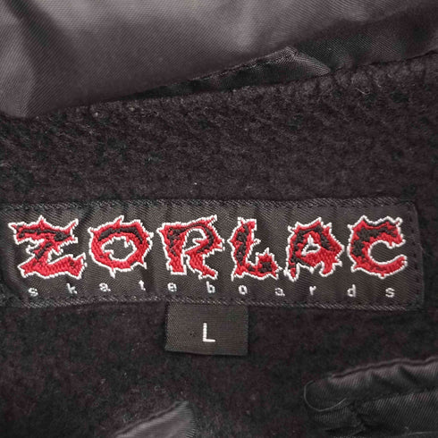 ZORLAC OLD SKATE ロゴプリント 裏起毛 両面プリント ベスト メンズ JPN:L