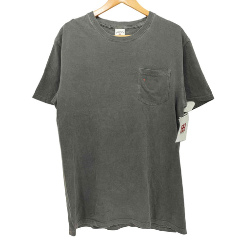 ノア NOAH 23SS USA製 チャコールグレー クルーネック S/S ポケットTシャツ メンズ import:M