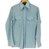 ヴァンヒューゼン VAN HEUSEN 70S SPLENDOR 襟芯 デカ襟 フラップポケット L/S シャツ メンズ import:M