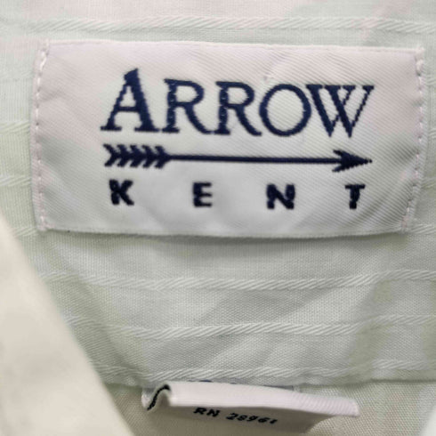 アロー ARROW 90S 襟芯 デカ襟 ストライプ柄 L/S シャツ メンズ 15 1/2