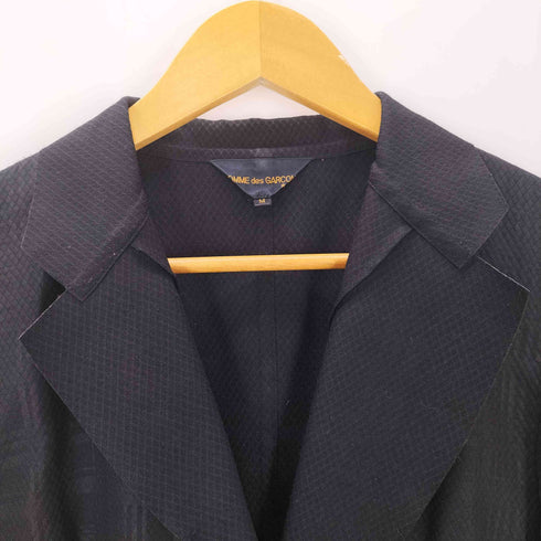 コムデギャルソン COMME des GARCONS 98AW AD1998 総柄 燕尾 ボタンレステーラードジャケット ARCHIVE レディース JPN:M