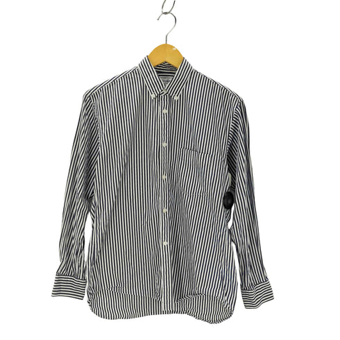 コムデギャルソンシャツ COMME des GARCONS SHIRT フランス製 コットンポプリン ストライプボタンダウンシャツ メンズ JPN:XS