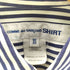 コムデギャルソンシャツ COMME des GARCONS SHIRT フランス製 コットンポプリン ストライプボタンダウンシャツ メンズ JPN:XS
