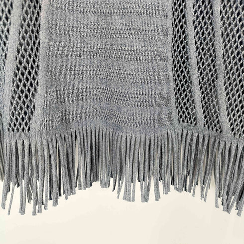 プリーツプリーズイッセイミヤケ PLEATS PLEASE ISSEY MIYAKE フリンジメッシュTシャツ レディース JPN:3