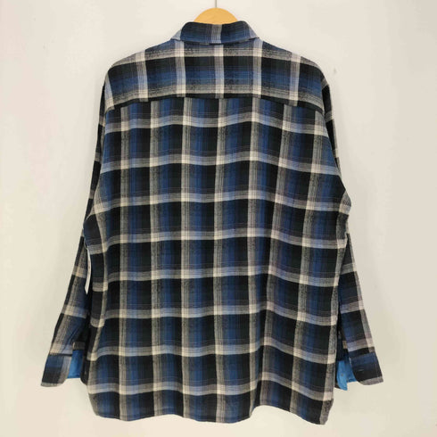 ヴァンヒューゼン VAN HEUSEN 90S WINTERWEIGHTS チェック柄 ライトネルシャツ メンズ JPN:L