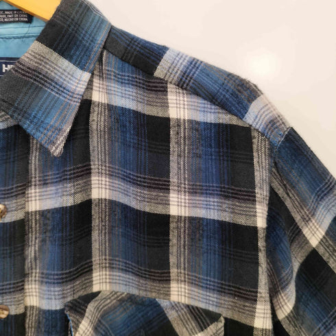 ヴァンヒューゼン VAN HEUSEN 90S WINTERWEIGHTS チェック柄 ライトネルシャツ メンズ JPN:L