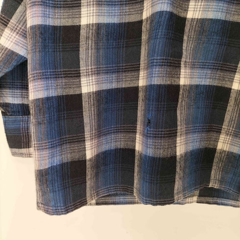 ヴァンヒューゼン VAN HEUSEN 90S WINTERWEIGHTS チェック柄 ライトネルシャツ メンズ JPN:L