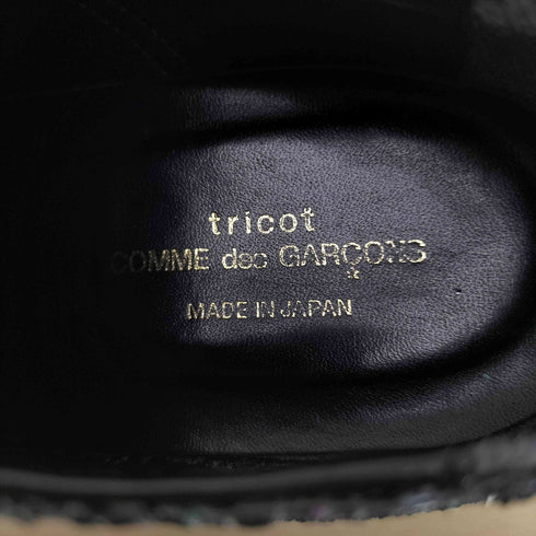 トリココムデギャルソン tricot COMME des GARCONS グリッター ラメ プレーントゥ レザーシューズ ARCHIVE レディース 23cm