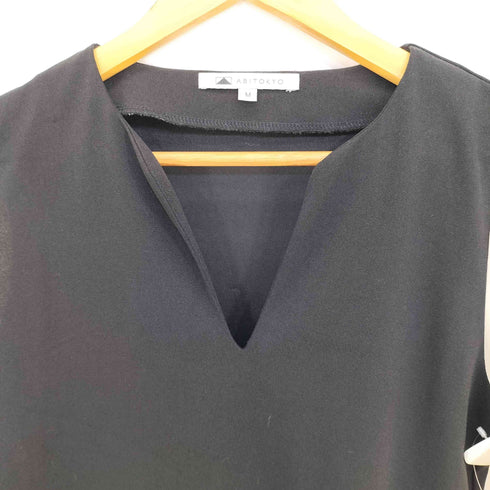 アビトーキョー ABITOKYO 異素材シアースリーブワンピース レディース JPN:M