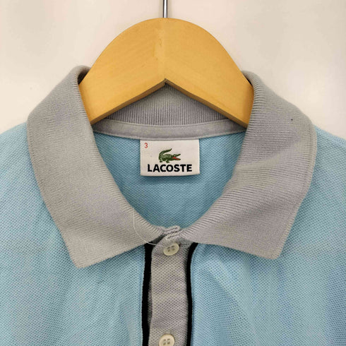 ラコステ LACOSTE フロントロゴボーダー鹿の子ポロシャツ メンズ JPN:3