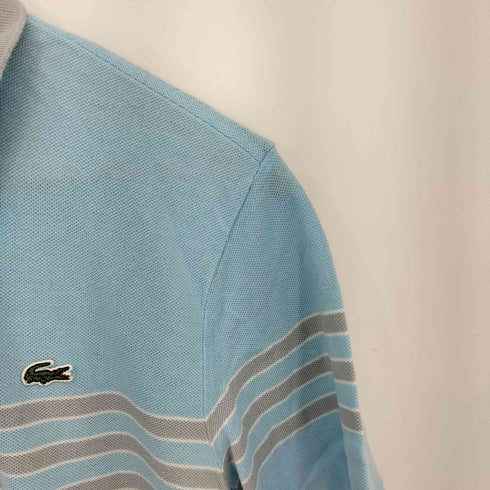 ラコステ LACOSTE フロントロゴボーダー鹿の子ポロシャツ メンズ JPN:3