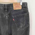 リーバイス Levis 90S カナダ製 後染め 550ブラックデニムパンツ ボタン裏217 メンズ 36/34