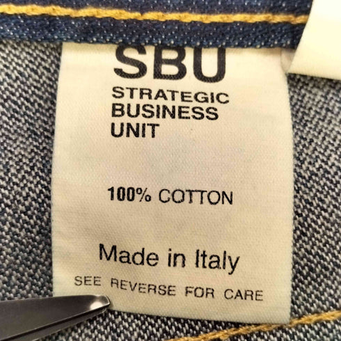 SBU イタリア製 ザインステッチ デニム ストレート パンツ メンズ 34