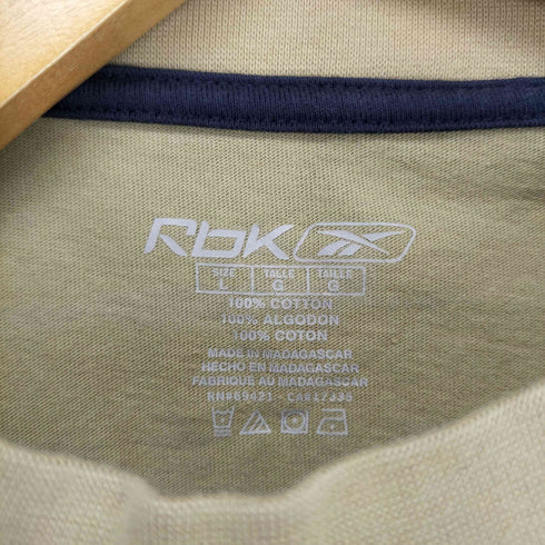 リーボック Reebok ロゴ刺繍Tシャツ メンズ L
