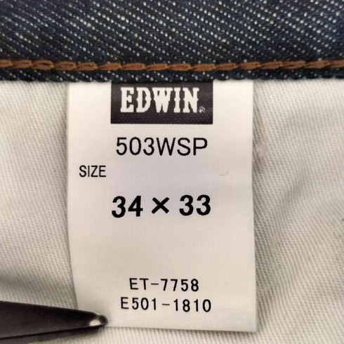 エドウィン EDWIN GORE WIND STOPPER デニム ストレート パンツ メンズ 34×33