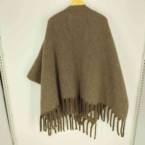 ミラオーウェン Mila Owen 21AW ツイスト フリンジ ケープ マフラー レディース ONE SIZE