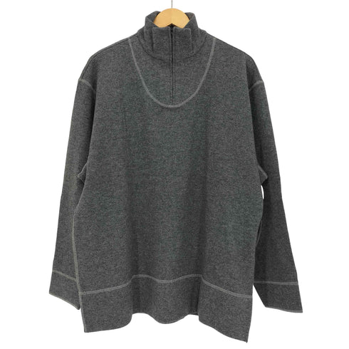 ヨウジヤマモトダーバン アール Yohji Yamamoto DURBAN A.A.R ステッチ ハーフジップ ウールニット メンズ JPN:L