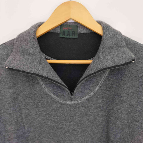 ヨウジヤマモトダーバン アール Yohji Yamamoto DURBAN A.A.R ステッチ ハーフジップ ウールニット メンズ JPN:L