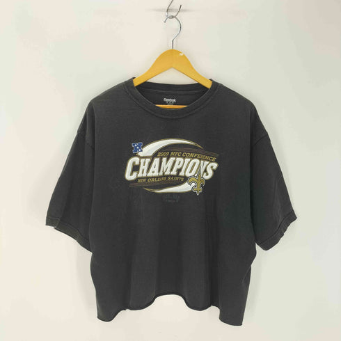 リーボック Reebok 00S 裾カットオフ プリントクルーネックTシャツ メンズ JPN:XXL