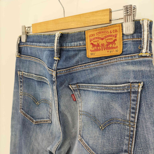 リーバイス Levis 511 ボタン裏 3269 刻印 革パッチ スリム フィット デニム パンツ メンズ 31/32