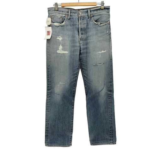 リーバイス Levis 00S 501 フィリピン製 ダメージデニムストレートパンツ メンズ W32 L32