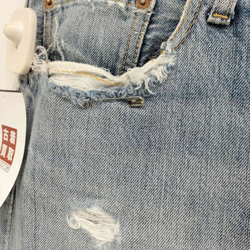 リーバイス Levis 00S 501 フィリピン製 ダメージデニムストレートパンツ メンズ W32 L32