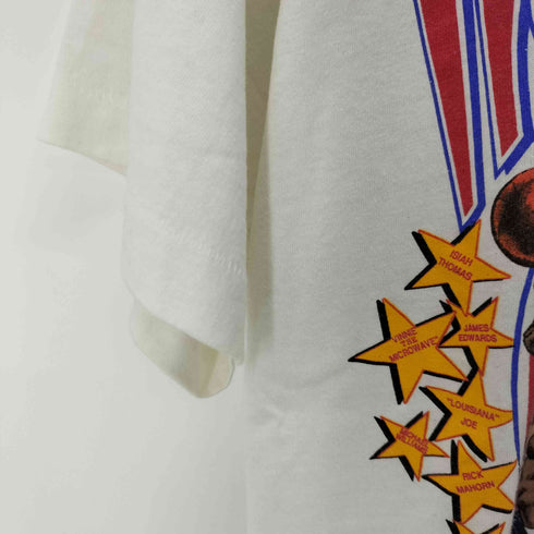 スクリーンスターズ SCREEN STARS 80s USA製 BAD BOYS NBA 1989 優勝Tシャツ 人物プリント シングルステッチ メンズ import:L