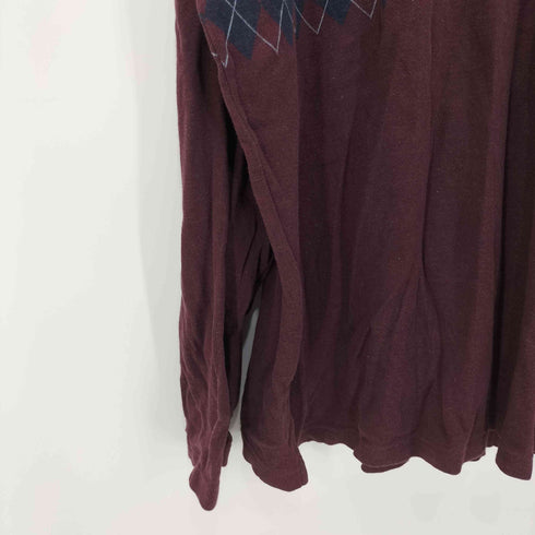トミーヒルフィガー TOMMY HILFIGER アーガイル柄 L/Sポロシャツ メンズ import:XXL