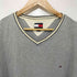 トミーヒルフィガー TOMMY HILFIGER ロゴ刺繍 Vネックカットソー メンズ import:XL