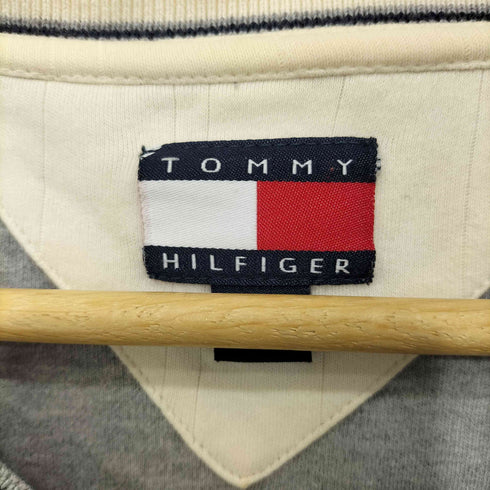 トミーヒルフィガー TOMMY HILFIGER ロゴ刺繍 Vネックカットソー メンズ import:XL