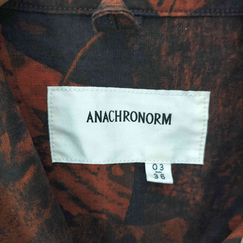 アナクロノーム Anachronorm REAL TREE COVERALL SHIRTS リアルツリー リップストップ カバーオール シャツ メンズ 03/36