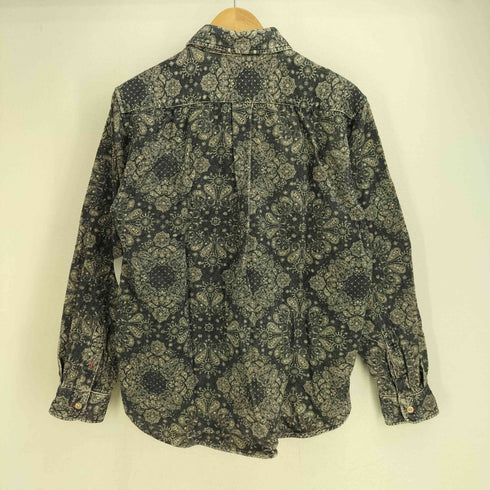 THE SHARKEY'S GALLERY コットンレーヨン ボタンダウン長袖シャツ メンズ JPN:L