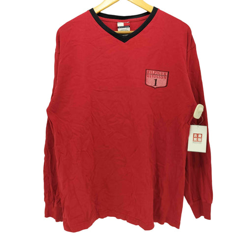 トミーヒルフィガー TOMMY HILFIGER 両面プリント Vネックカットソー メンズ import:M