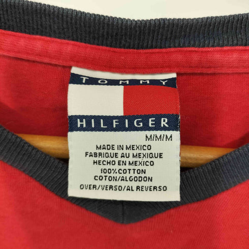 トミーヒルフィガー TOMMY HILFIGER 両面プリント Vネックカットソー メンズ import:M