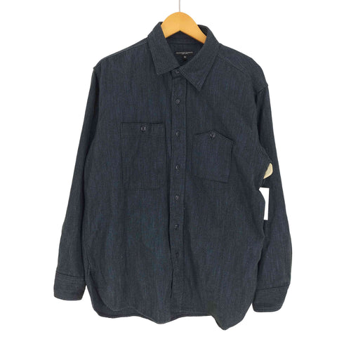 エンジニアードガーメンツ Engineered Garments USA製 フラップポケット 猫目ボタン コットン レギュラーカラー シャツ メンズ import:S