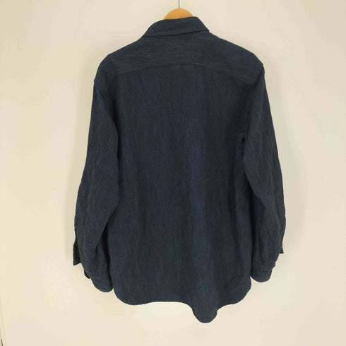 エンジニアードガーメンツ Engineered Garments USA製 フラップポケット 猫目ボタン コットン レギュラーカラー シャツ メンズ import:S